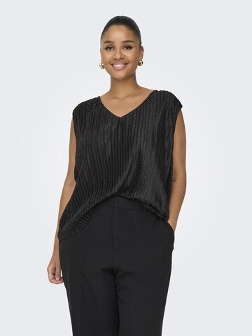 Top di ONLY Carmakoma in nero: frontale