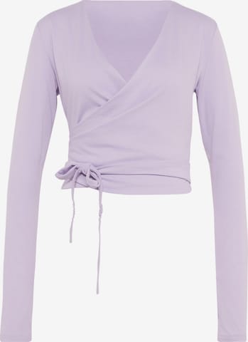 ADIDAS PERFORMANCE - Camisa funcionais 'Studio' em roxo: frente