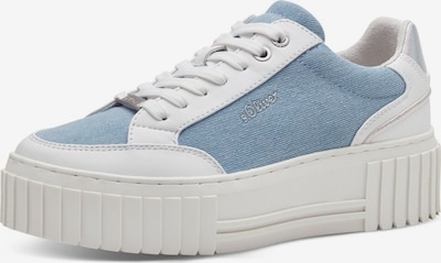 Sneaker bassa s.Oliver di colore blu chiaro / bianco, Visualizzazione prodotti