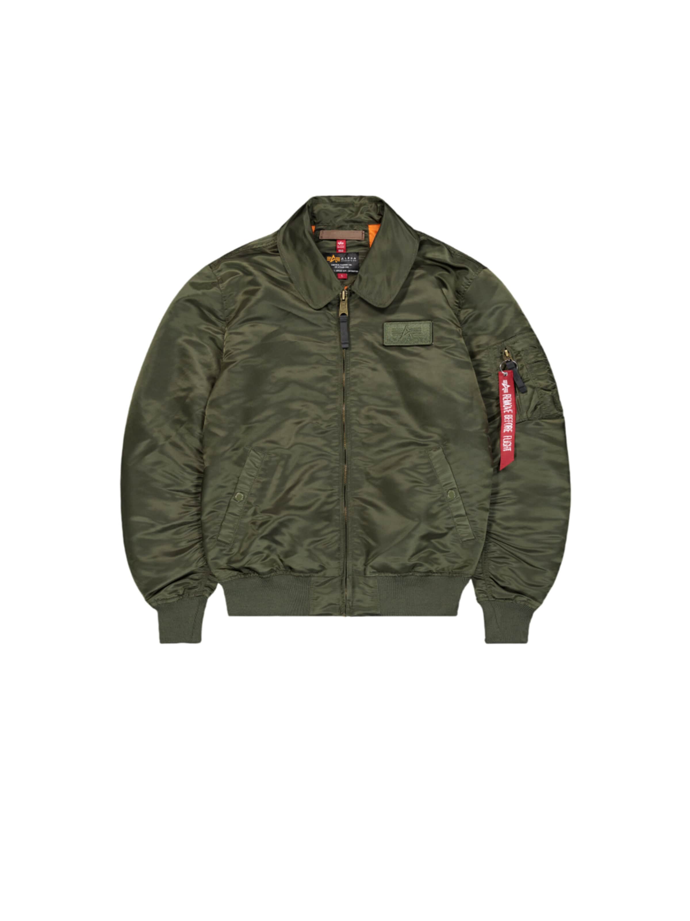 ALPHA INDUSTRIES Übergangsjacke 'Flying Tigers'‌‌‌‌‌‌‌‌ in Grün: Vorderseite