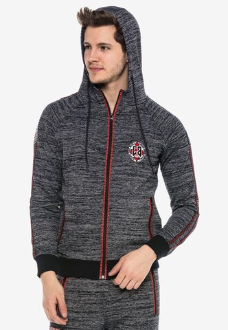 CIPO & BAXX Zip-Up Hoodie in Grey