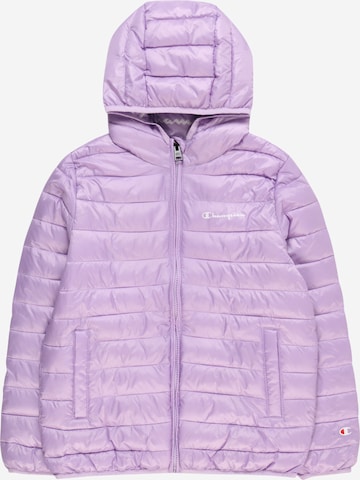 Champion Authentic Athletic Apparel Tussenjas in Lila: voorkant