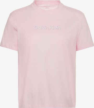 rožinė Calvin Klein Jeans Marškinėliai: priekis