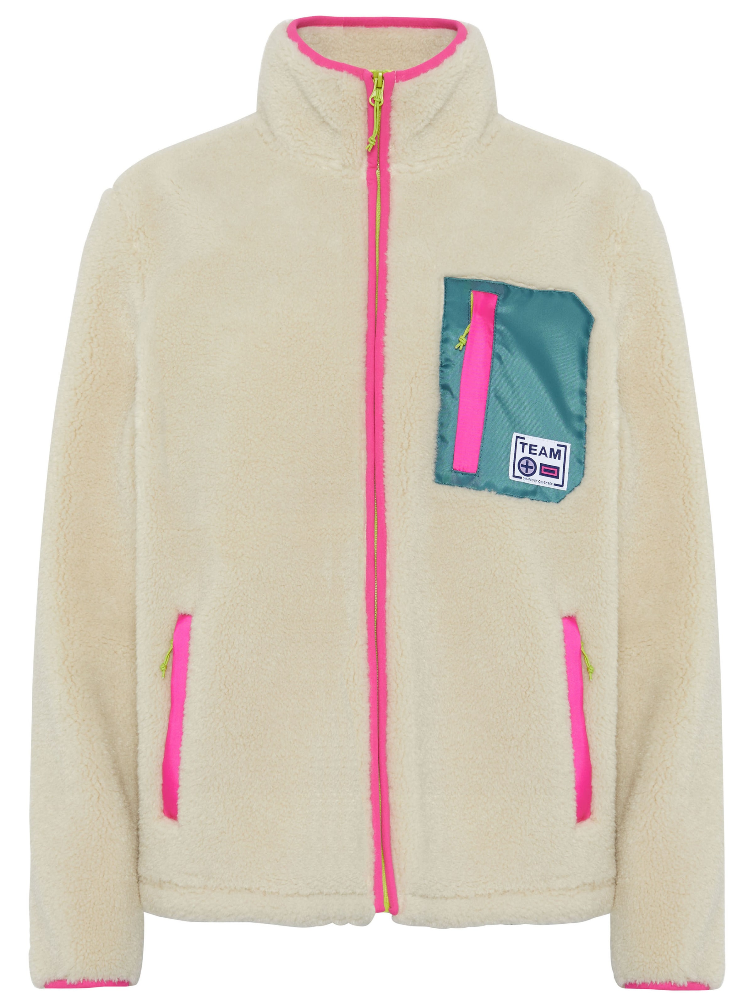 CHIEMSEE Jacke ' aus weichem Sherpa ' in Pink: Vorderseite