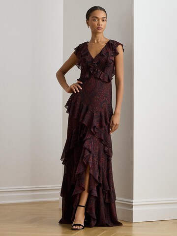 Robe de soirée Lauren Ralph Lauren en rouge : devant