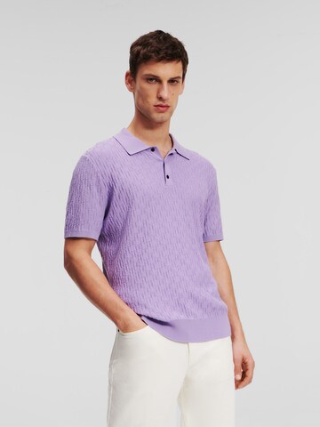 Karl Lagerfeld T-shirt i lila: framsida
