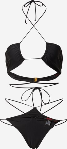 Bikini di Misspap in nero: frontale