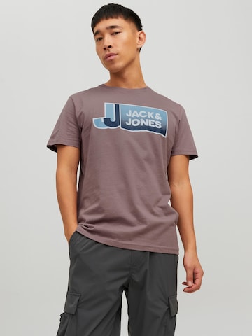 JACK & JONES Shirt in Purple: front