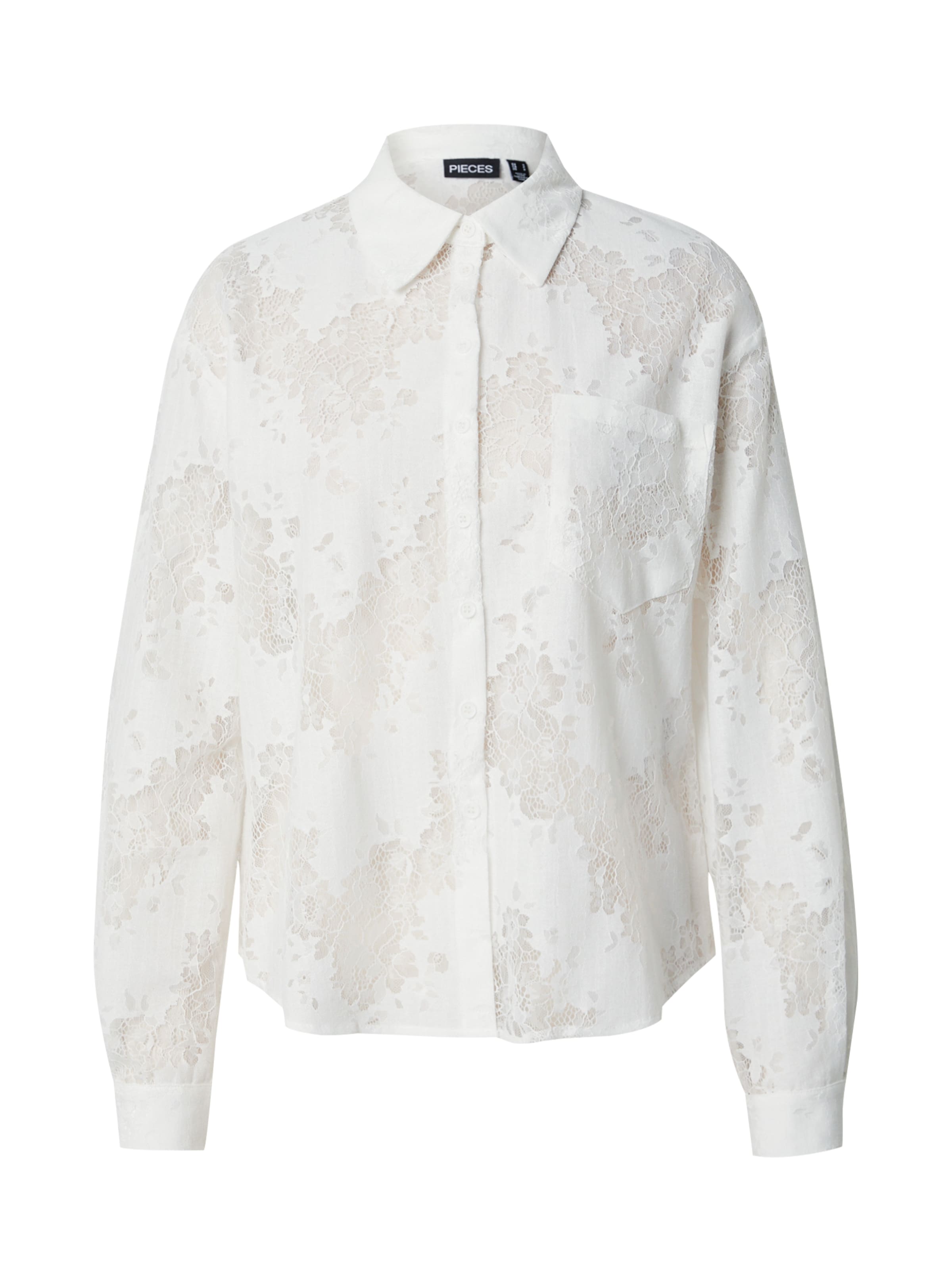 PIECESBluza 'PCNorinne' - bijela boja: prednji dio