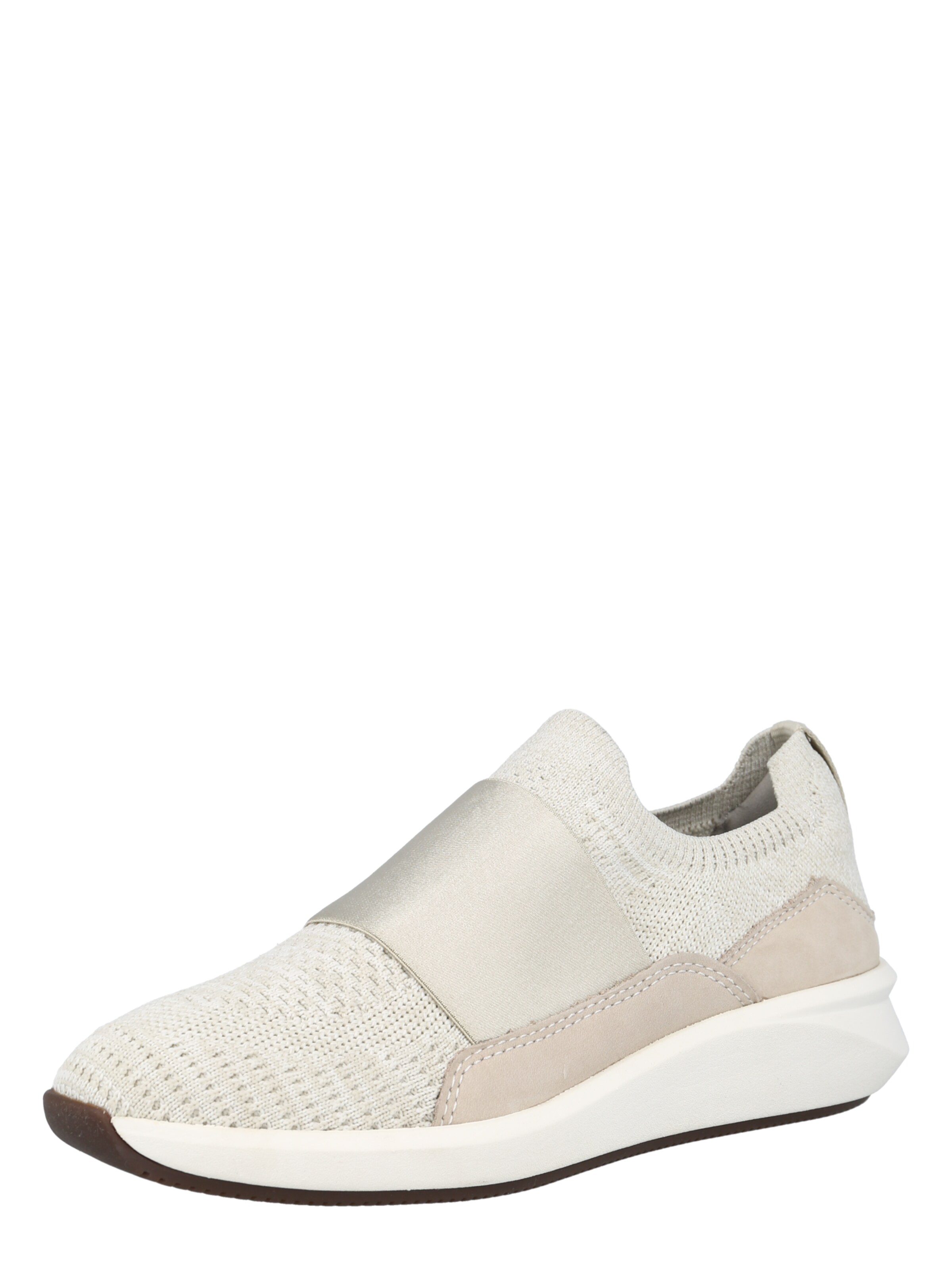 CLARKS Scarpa slip-on Un Rio in Bianco Lana 