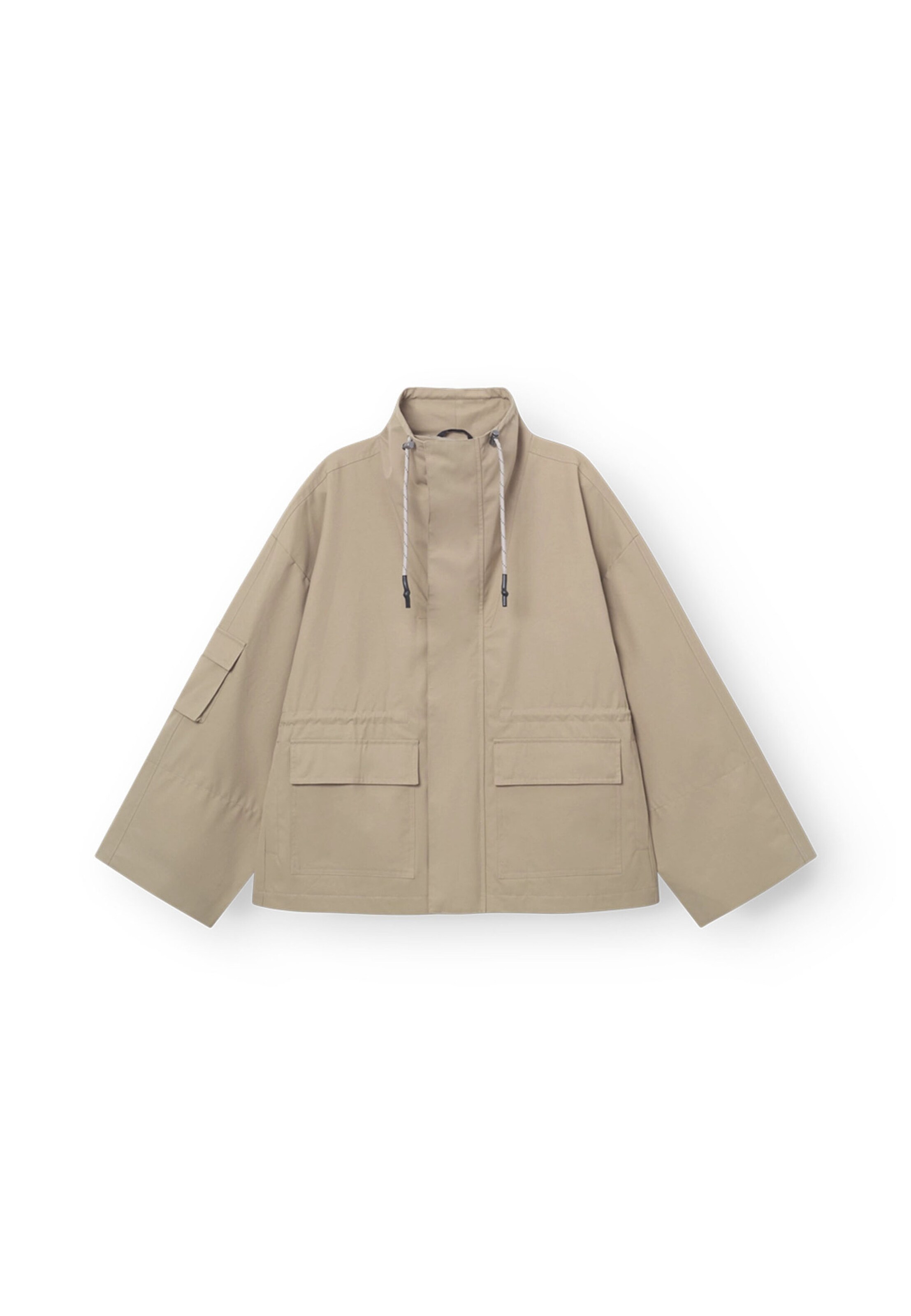 rethinkit studios Weatherproof jacket in Beige: front
