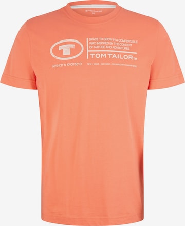 TOM TAILOR Shirt in Orange: front