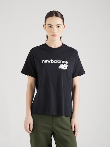 new balance Shirt in Zwart: voorkant