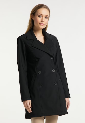 DreiMaster Klassik Between-Seasons Coat in Black: front