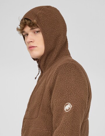 MAMMUT Athletic Fleece Jacket 'Falera Pro ML' in Brown
