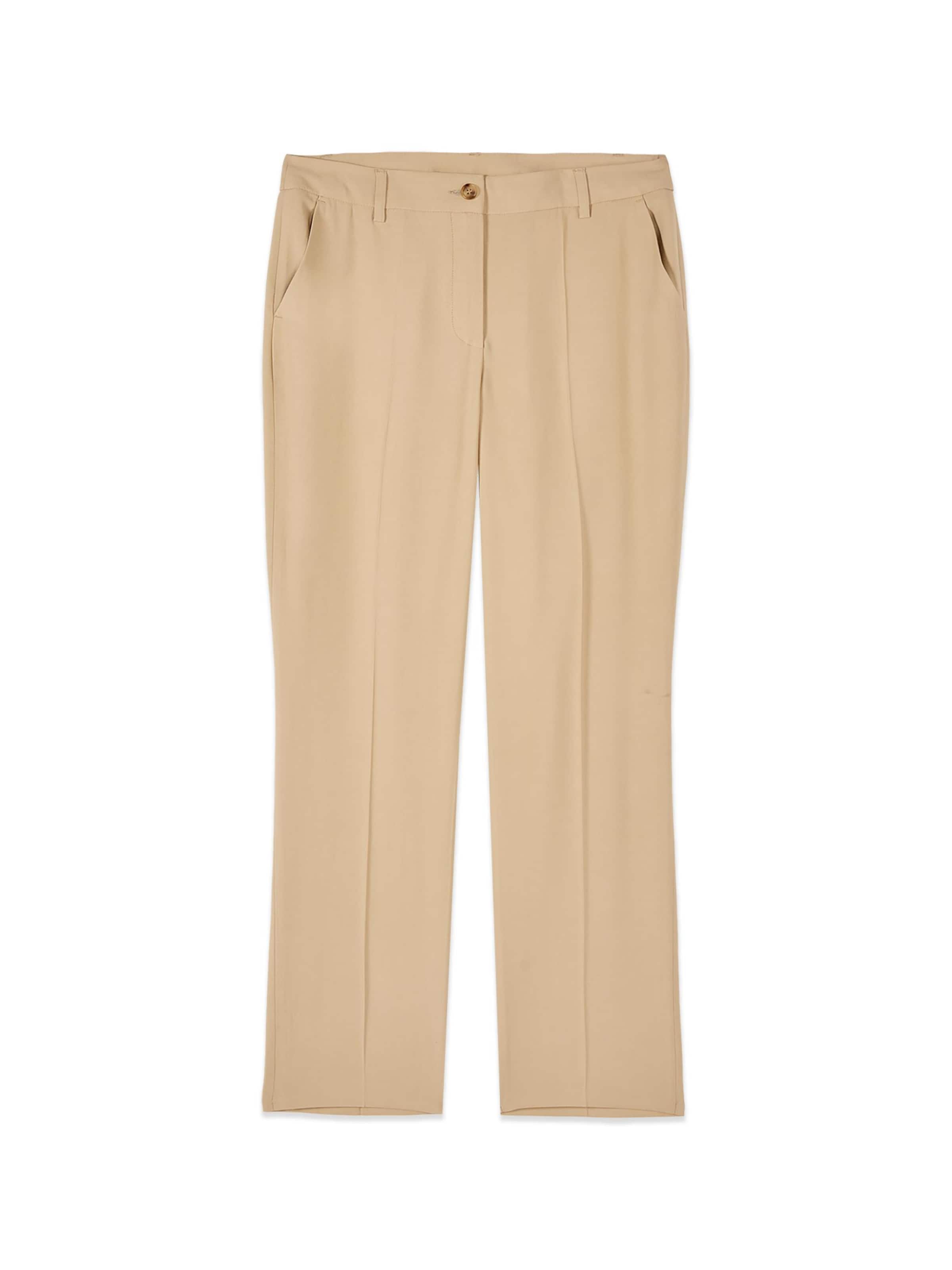 Flared Pantaloni di oltre in beige: frontale