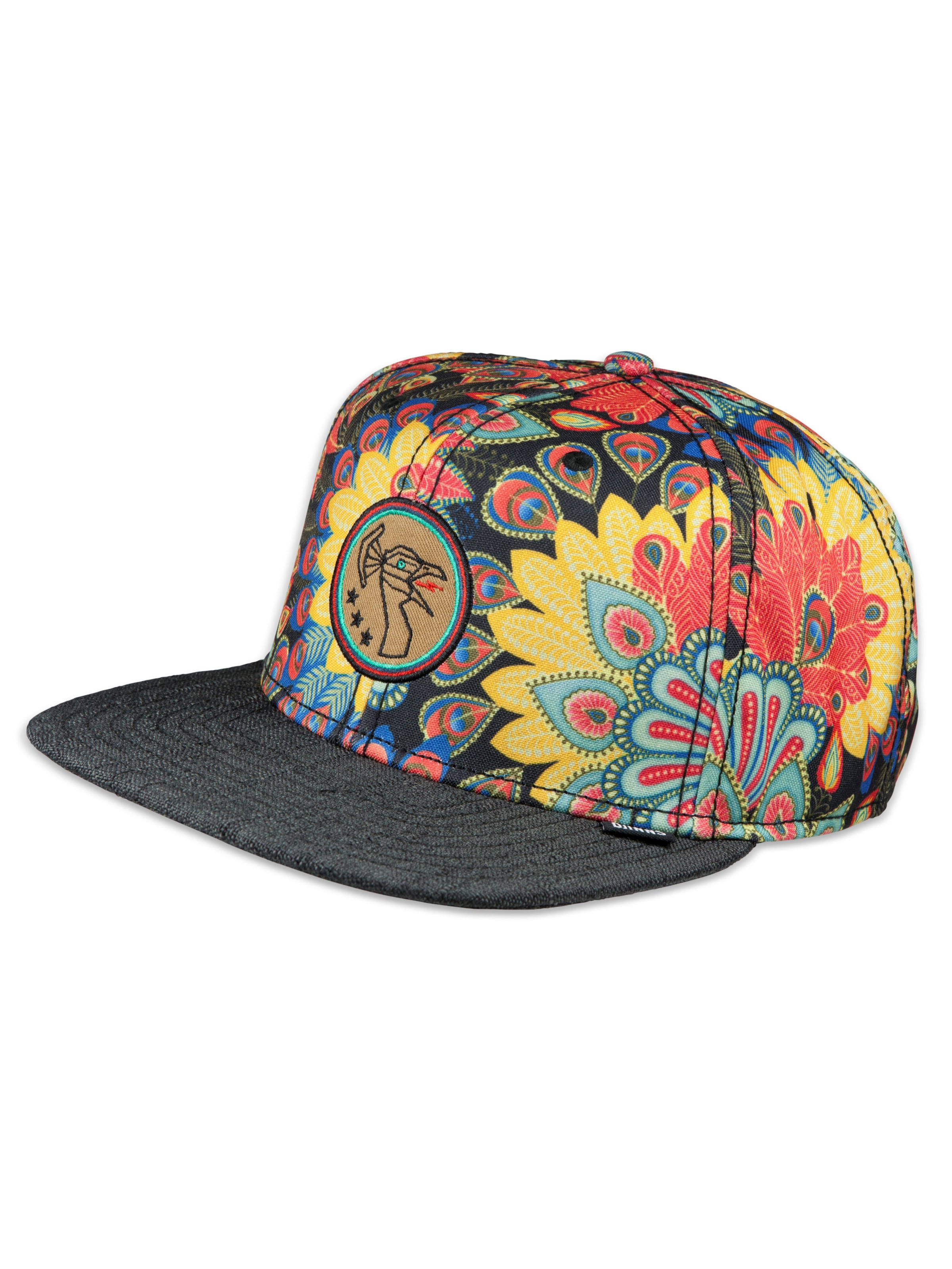 Casquette 'Peacock' DJINNS en mélange de couleurs