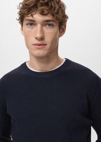MANGO MAN Sweater 'Antigua' in Blue