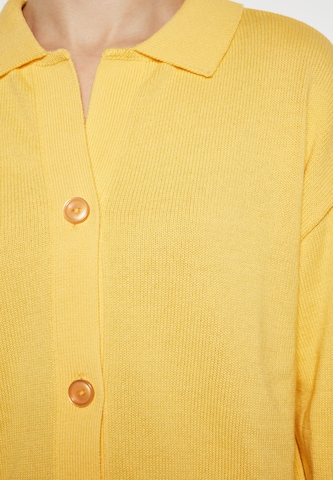 myMo ROCKS Knit Cardigan in Yellow