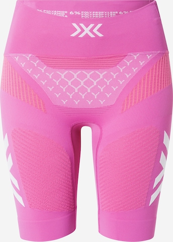 Skinny Pantalon de sport X-BIONIC en violet : devant