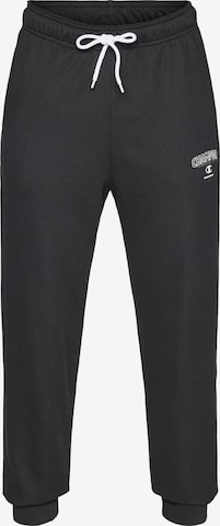 Champion Authentic Athletic Apparel Zwężany krój Spodnie 'Rib Cuff' w kolorze czarny: przód