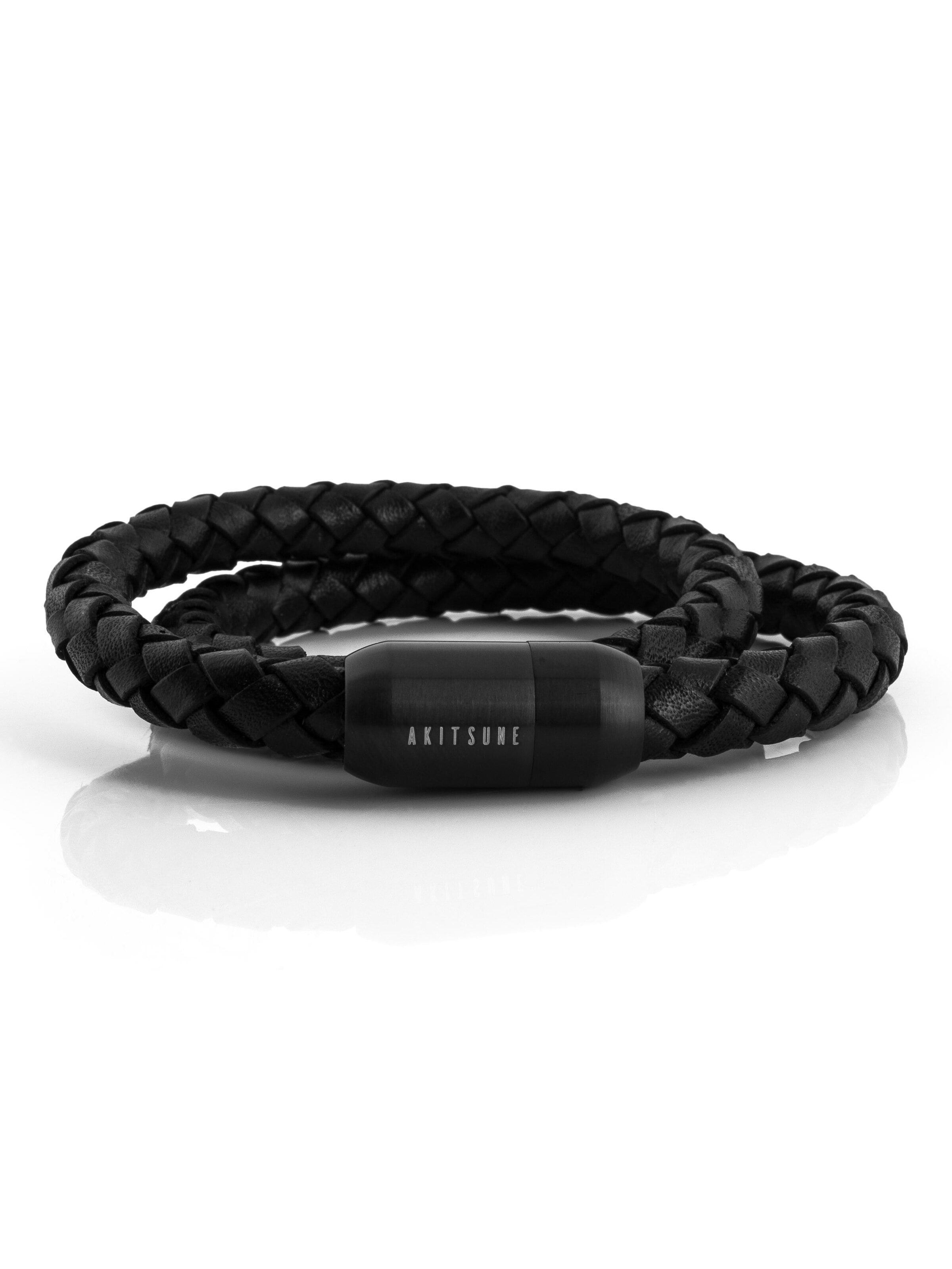 Akitsune Bracelet 'Navis' in Black: front
