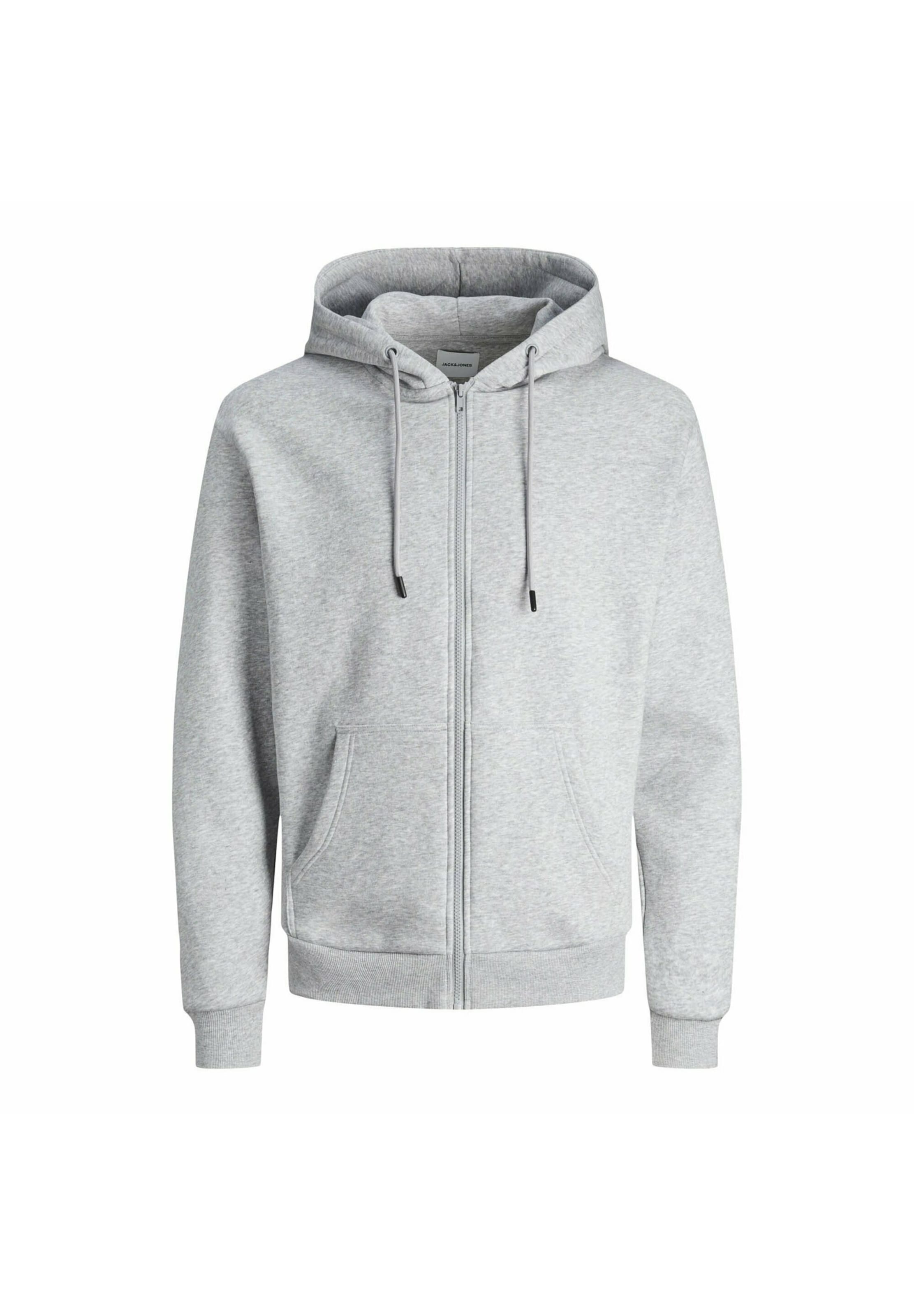 JACK & JONES - Sudadera con cremallera 'JJEBRADLEY' en gris