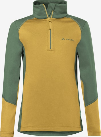 VAUDE Sports sweater 'Livigno' in Yellow: front