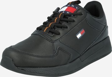 Tommy Jeans Sneakers in Black: front