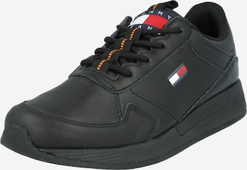 Tommy Jeans - Zapatillas deportivas bajas en negro: frente