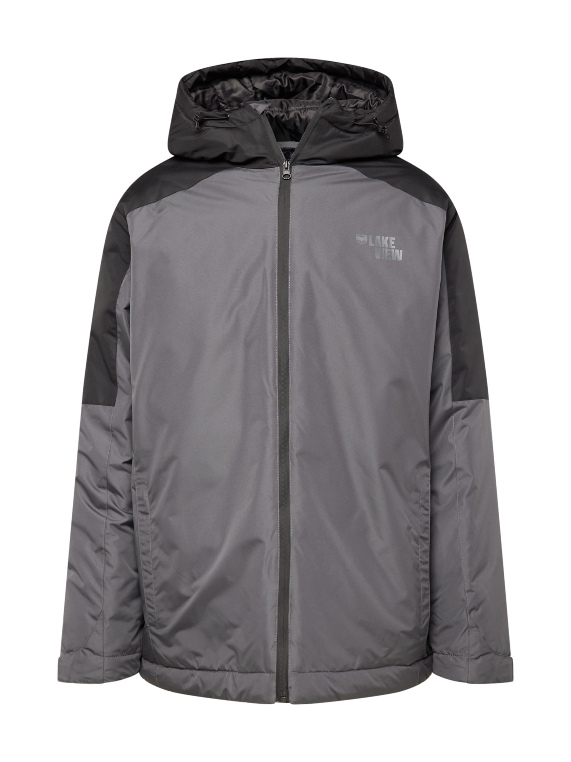 Lake View Jacke 'Jordan' in Grau: Vorderseite