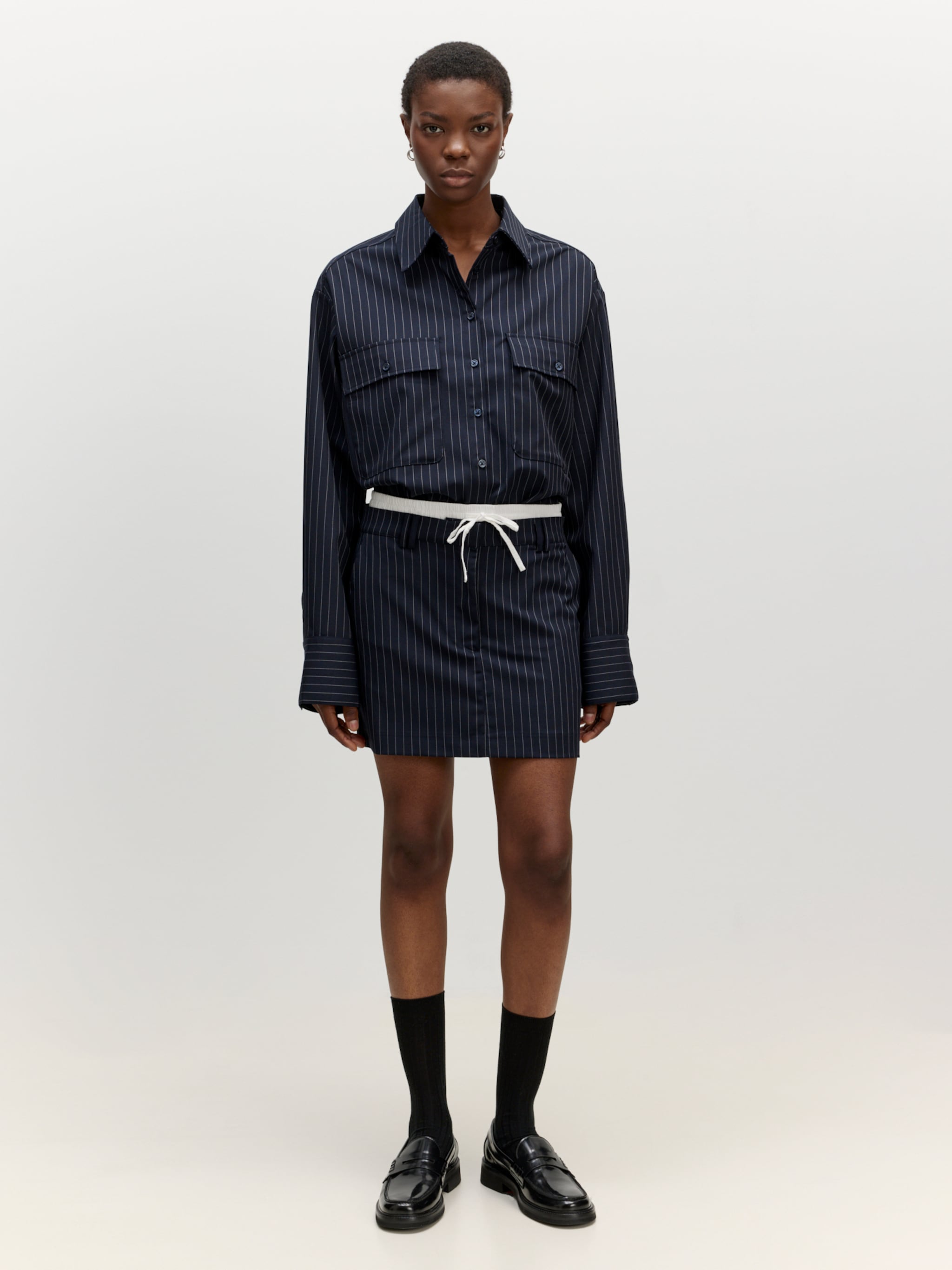 EDITED Producten Rok 'Limette' Navy