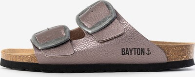 Bayton Pantoletter 'Alicante' i lysviolet / sort, Produktvisning