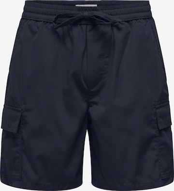 Only & Sons Cargobroek 'Kal' in Blauw: voorkant