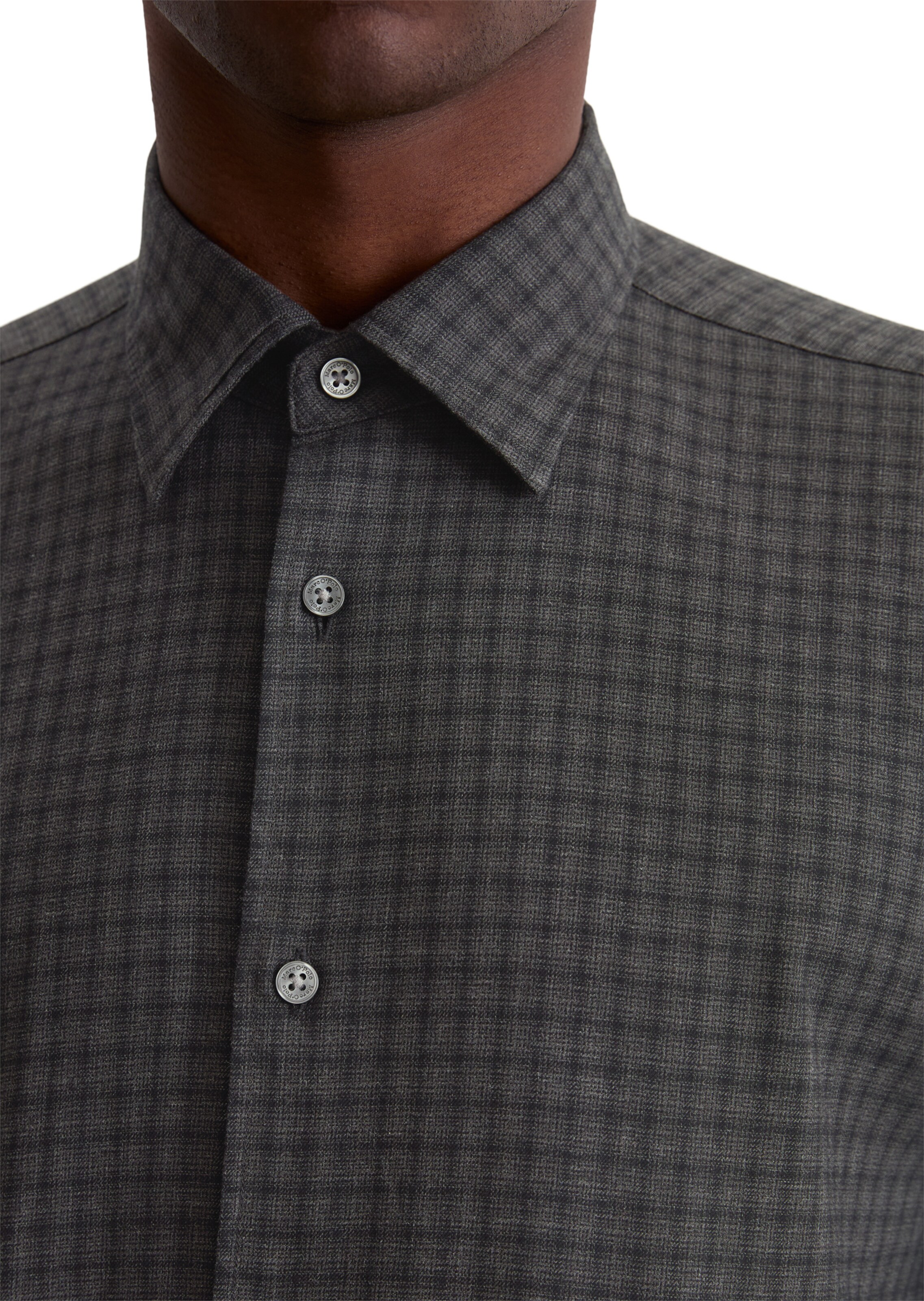 Marc O'Polo Regular fit Button Up Shirt in Black
