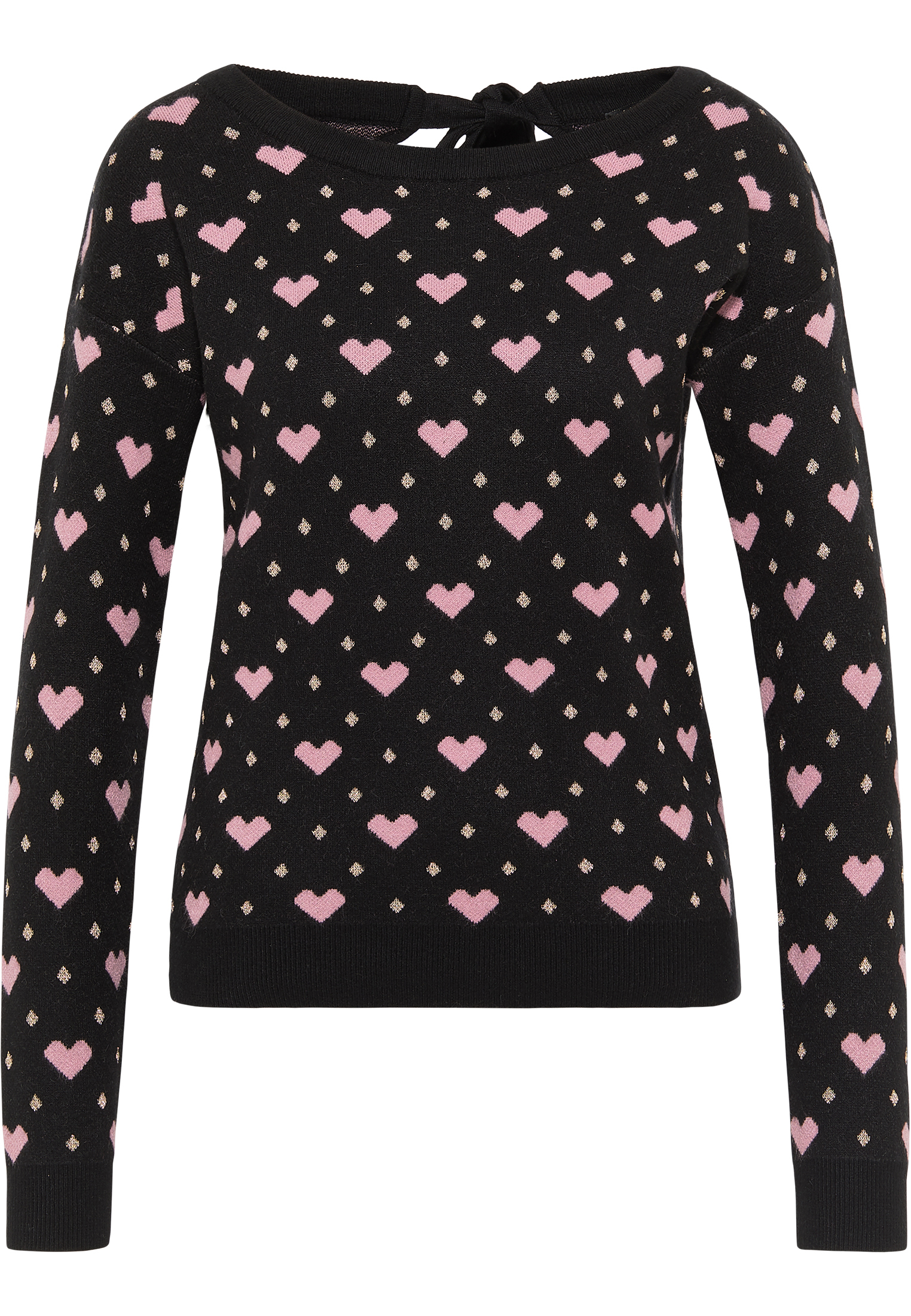 Taglie comode Donna myMo at night Pullover in Nero Taglie comode Donna myMo at night Pullover in Nero
