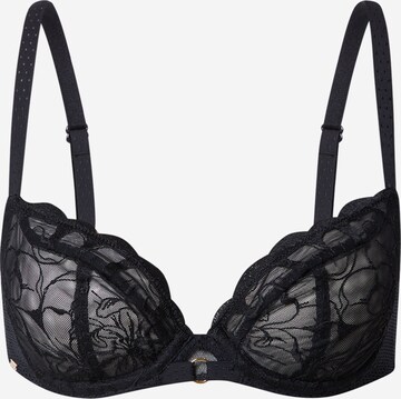 T-shirt Reggiseno 'FLEURS' di Chantelle in nero: frontale