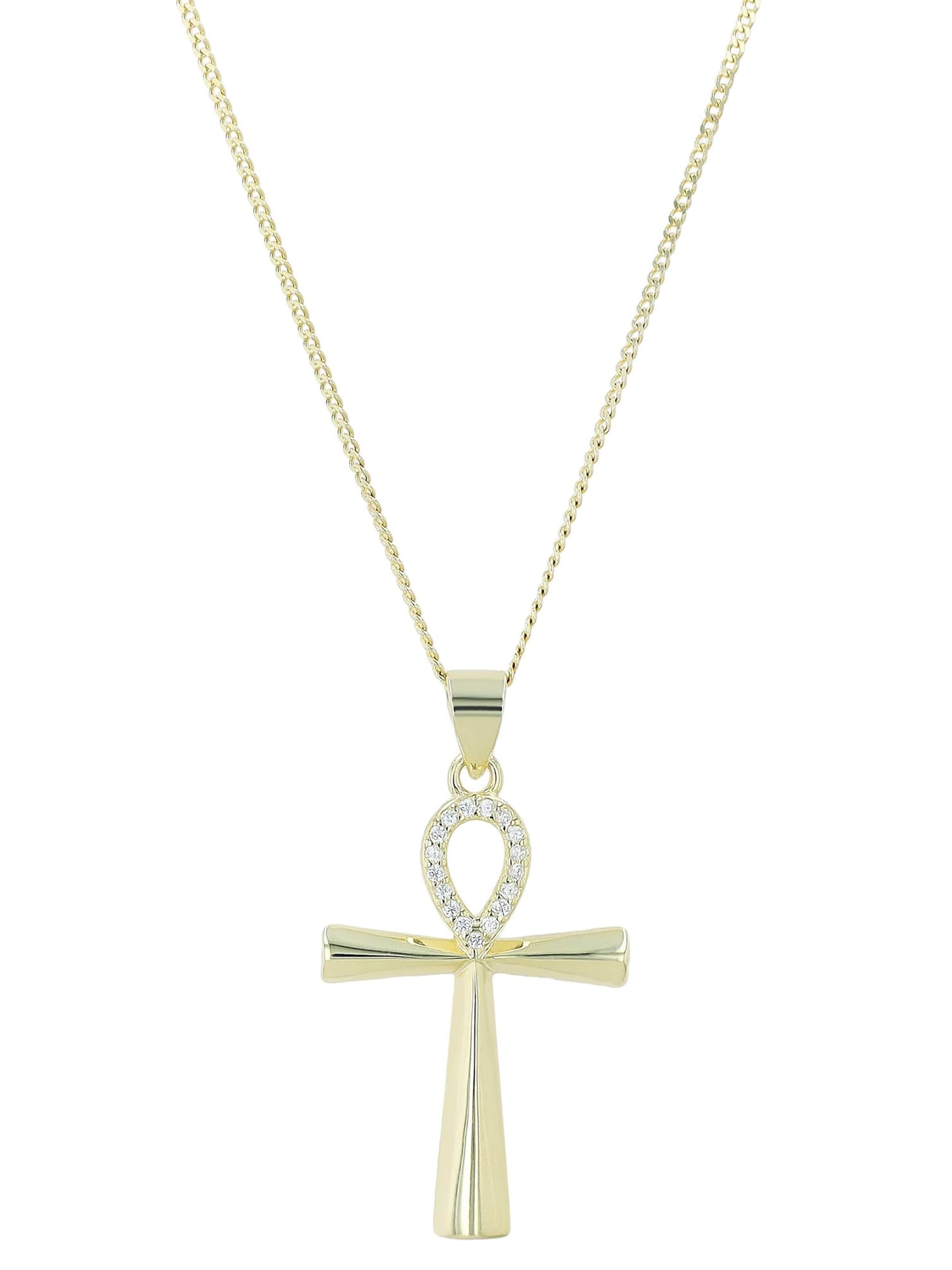 Akzent Pendant 'Ankh, langlebig' in Gold: front