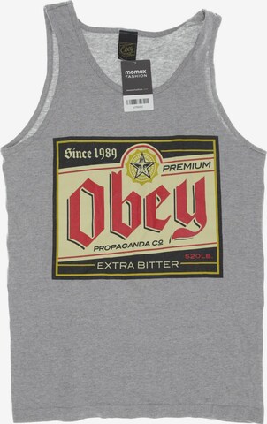 Obey Shirt in S in Grey: front