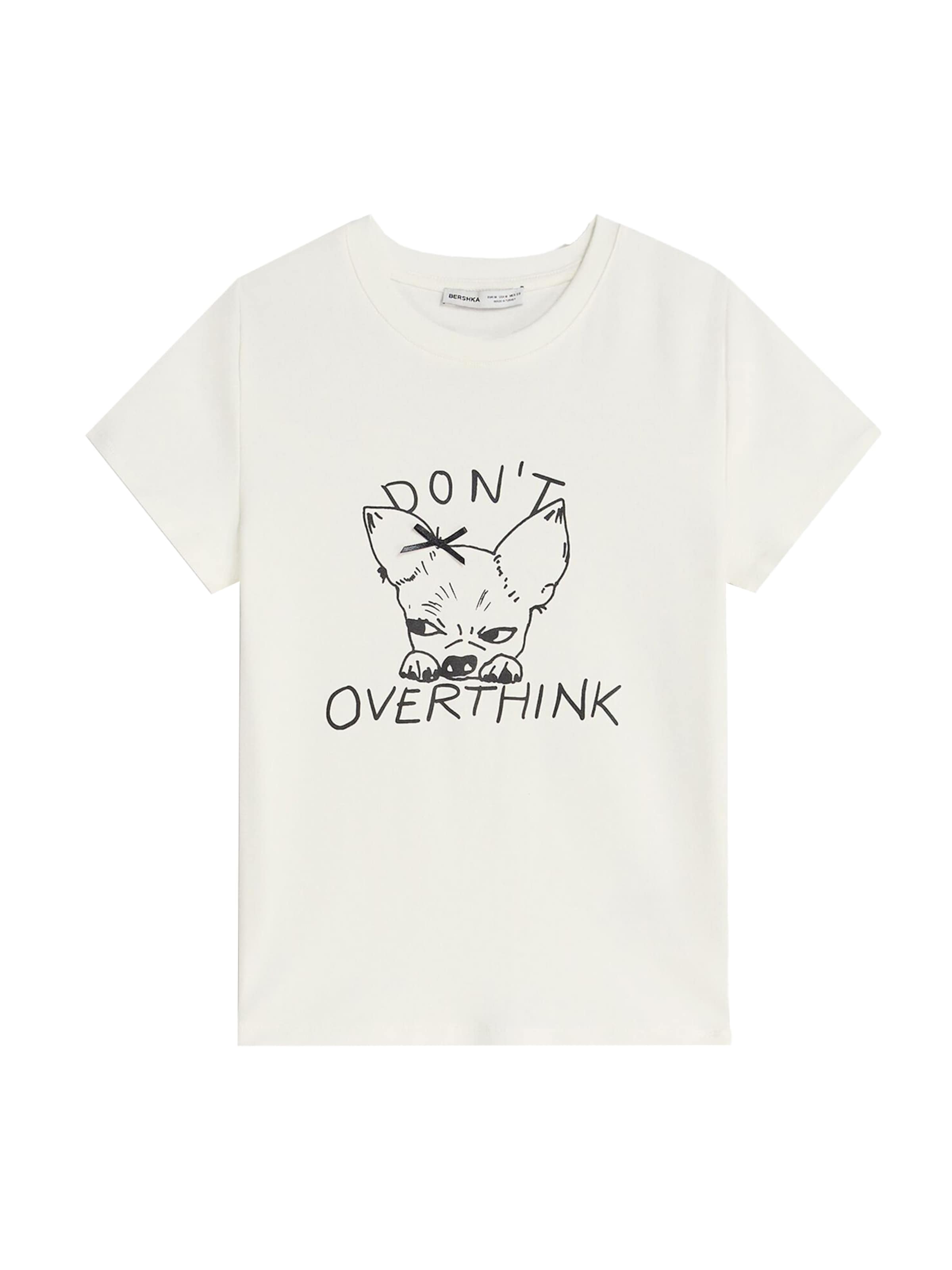 Bershka Shirt in White: front