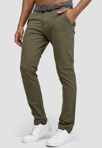 INDICODE JEANS Regular Chino Pants 'Massy' in Green