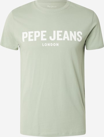 T-Shirt Pepe Jeans en vert : devant