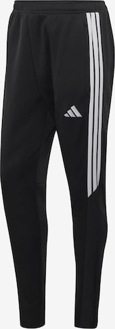 juoda ADIDAS PERFORMANCE Standartinis Sportinės kelnės 'Tiro': priekis