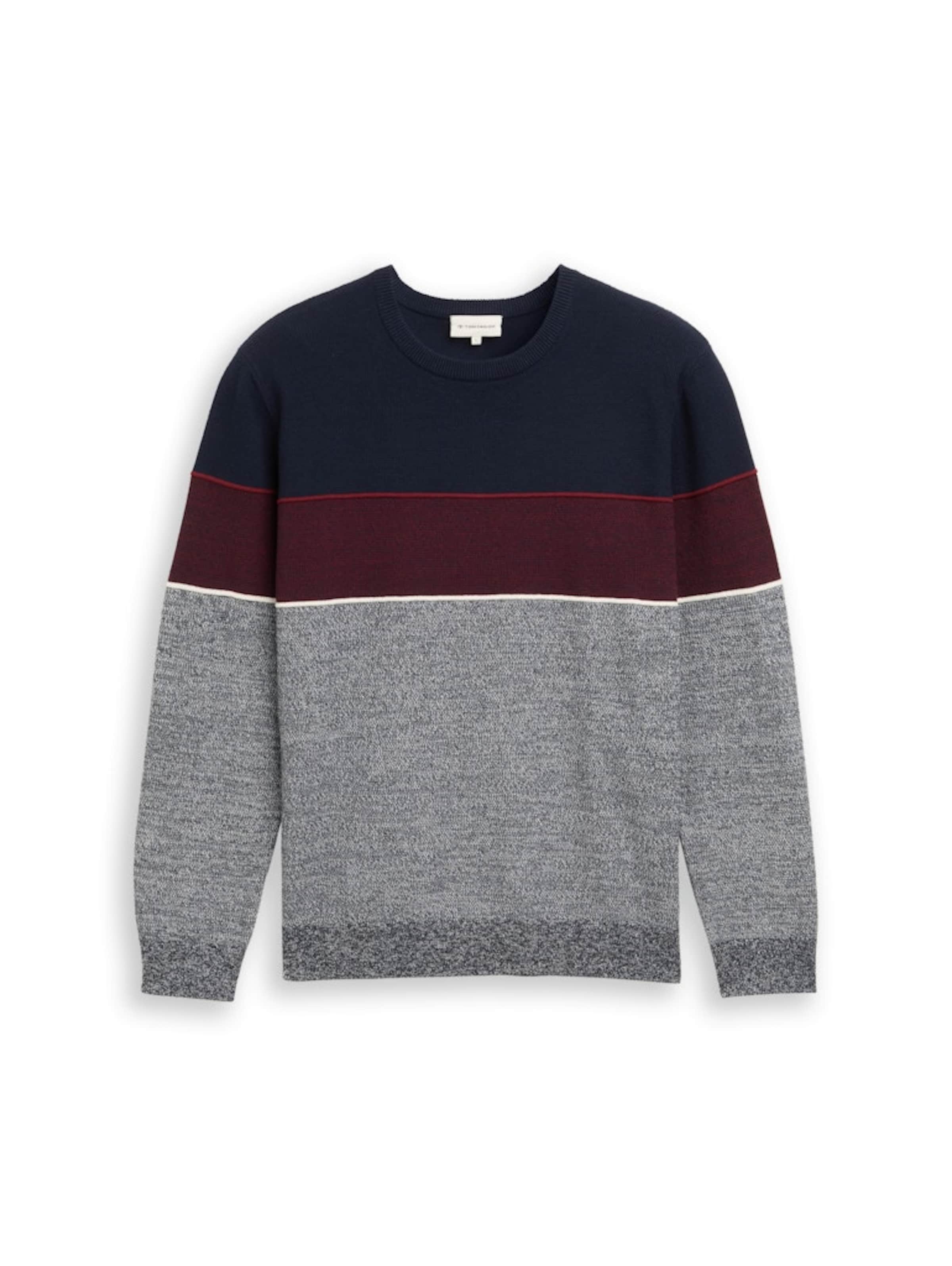 TOM TAILOR Pulóver - szürke: elől