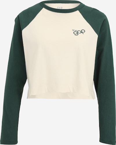 Gap Petite Majica u tamno zelena / vuneno bijela, Pregled proizvoda