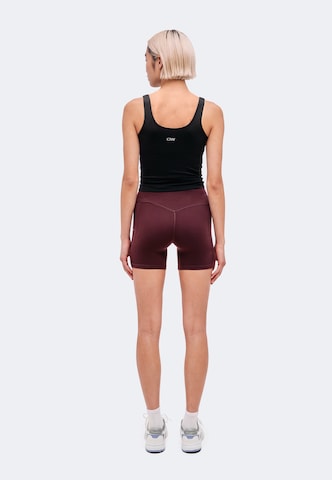 ICANIWILL - Skinny Pantalón deportivo en rojo: atrás