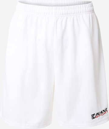 Karl KaniLoosefit Hlače - bijela boja: prednji dio