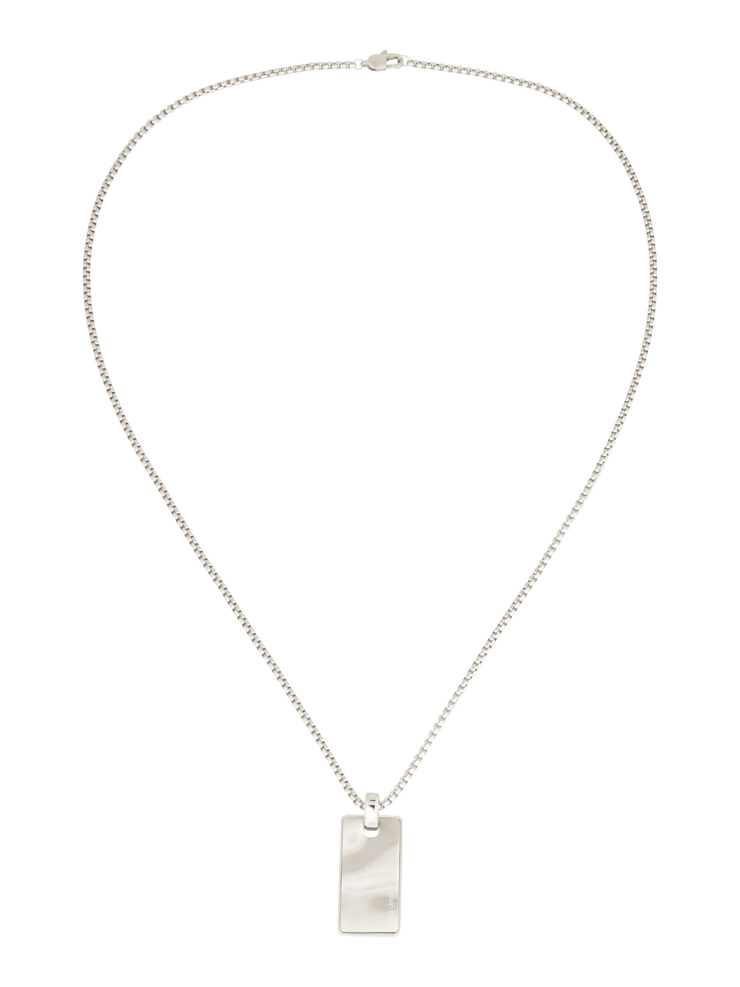 Calvin Klein Цепочка 'WAVES' в Серебристый: спереди
