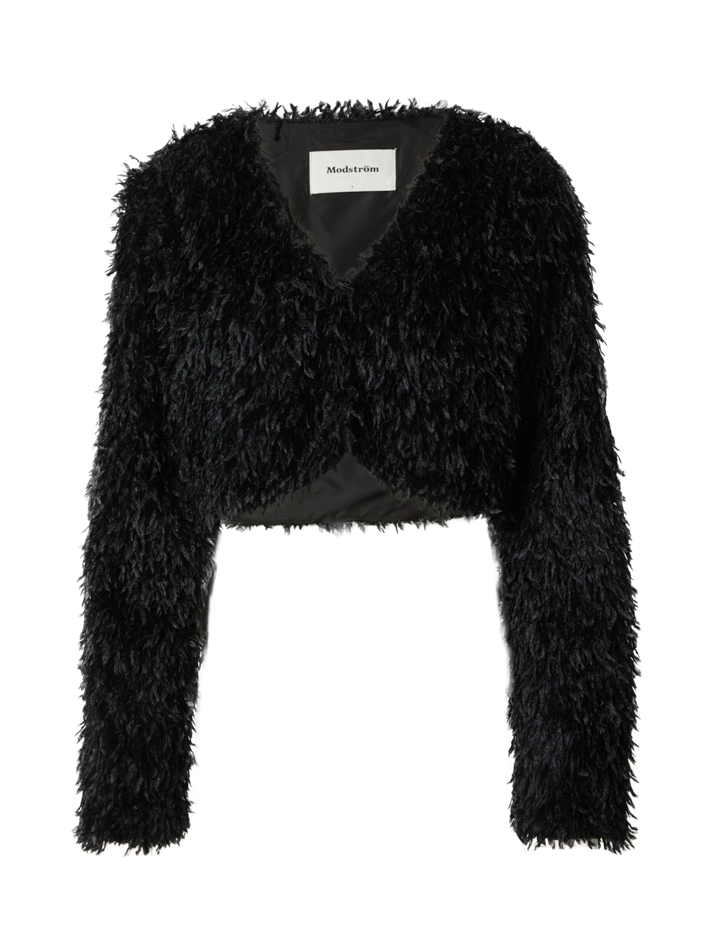 modström Strickjacke 'Gina' in Schwarz: Vorderseite