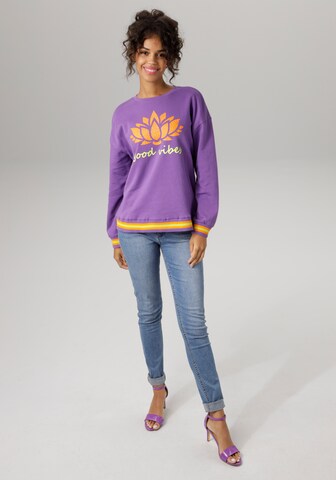 Aniston CASUAL Sweatshirt in Lila
